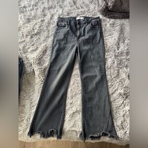 Hidden Black Washed Flare Jeans